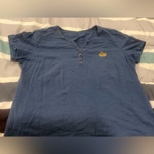 BIG SALE(5 for $20)- Blue Henley Shirt